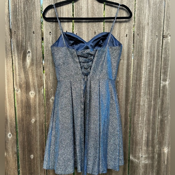 May Queen Sleeveless A-Line Cocktail Corset Short Dress - Picture 4 of 7